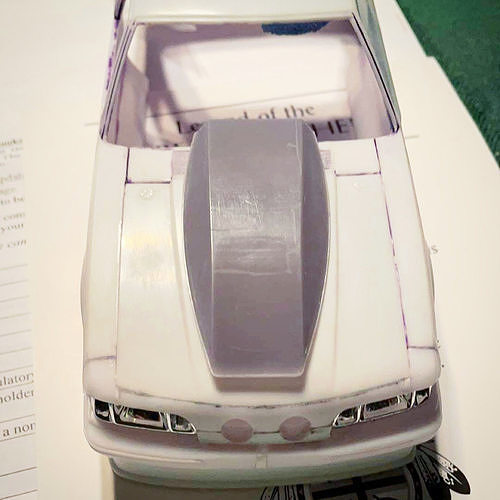 Sunoco Hood Scoop Pro Mod Outlaw Drag 3D model 3D printable CGTrader