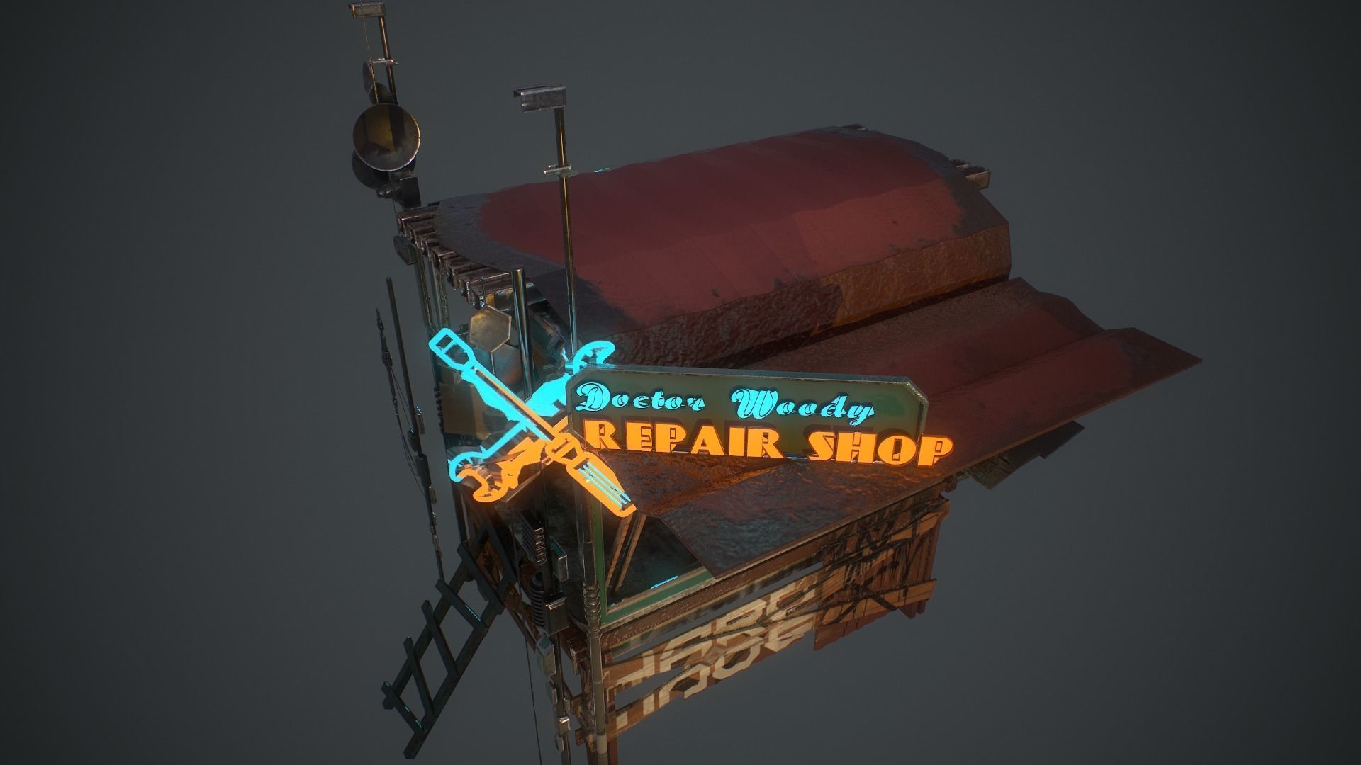 3D model Repair Shop VR / AR / low-poly | CGTrader