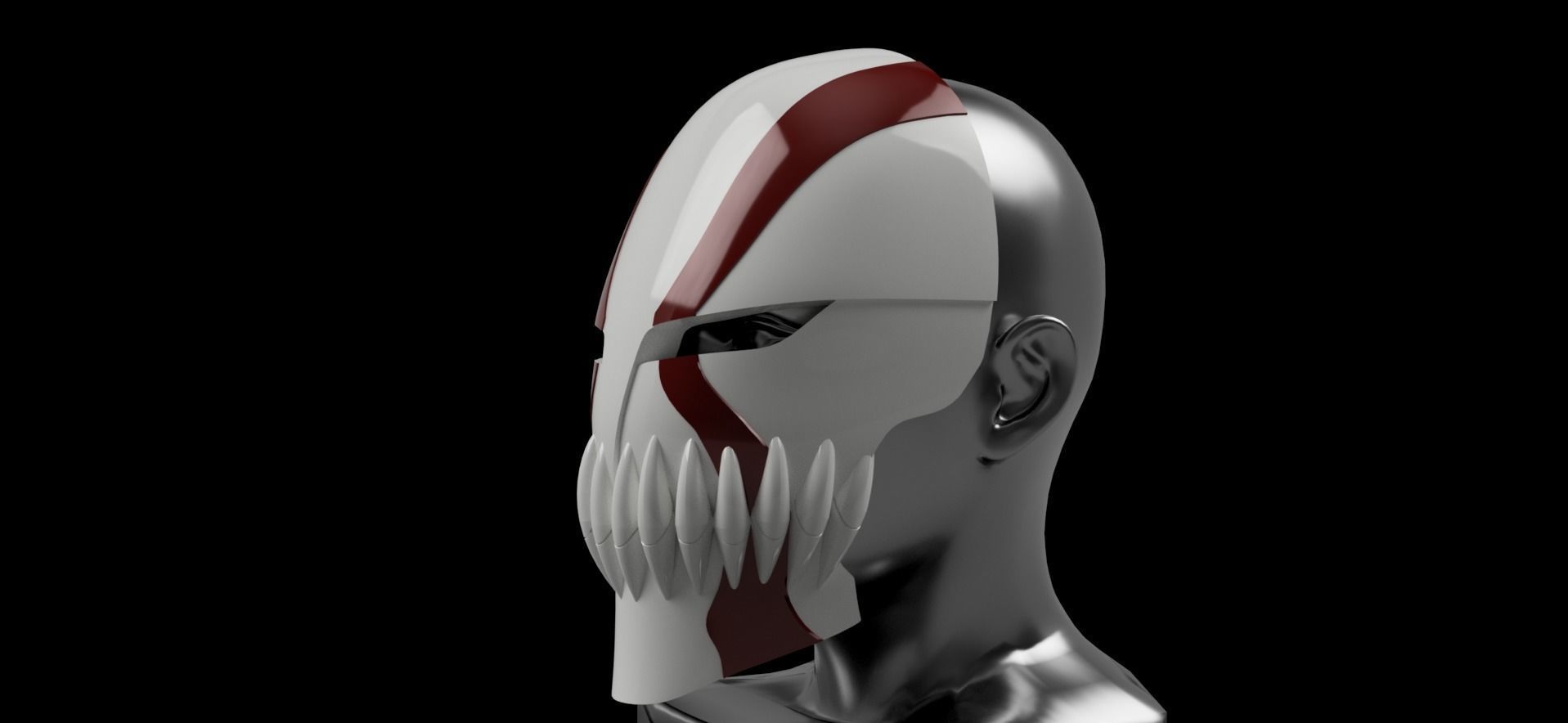 Ichigo Hollow Visored Mask Final Marking Bleach 3D print 3D model