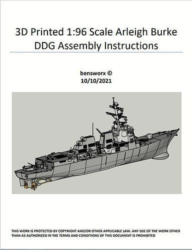 1 96 Arleigh Burke DDG RC Model Ship 