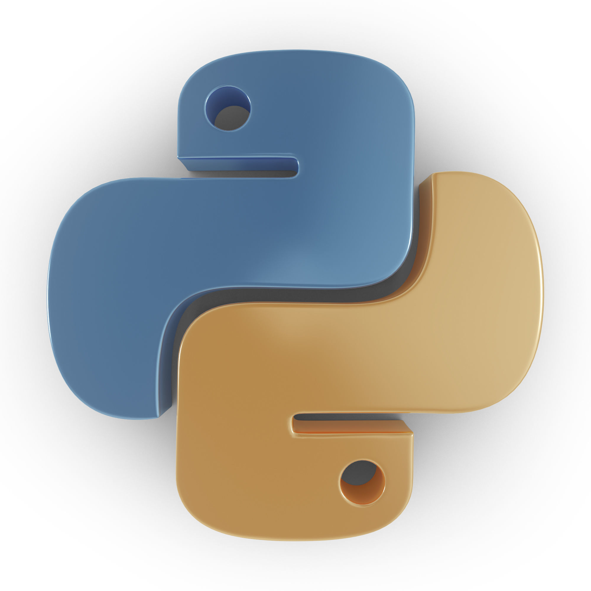 Python logo 3D model | CGTrader