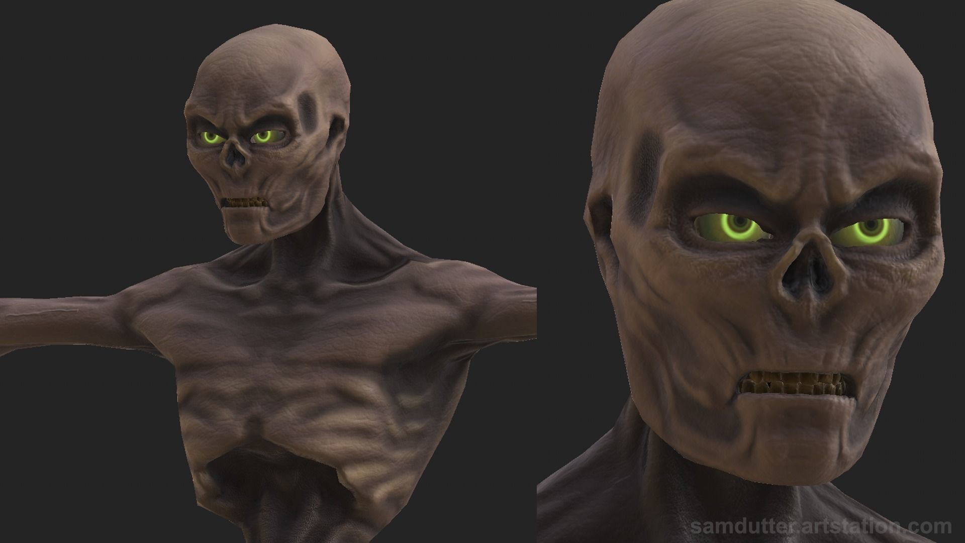 3D model ZOMBIE - Unity NPC and VRChat Ready Character VR / AR / low ...