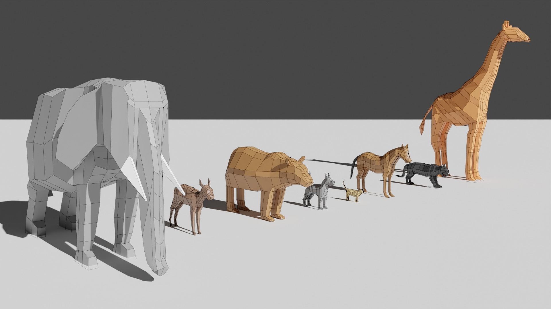 Low Poly Animal Pack for Free free VR / AR / lowpoly 3D model CGTrader