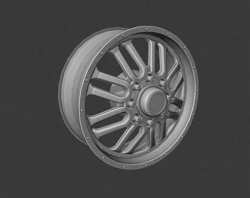 DUALLY RIM SET 3D model | CGTrader