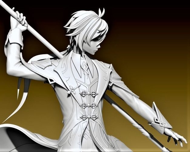 genshin zhongli model