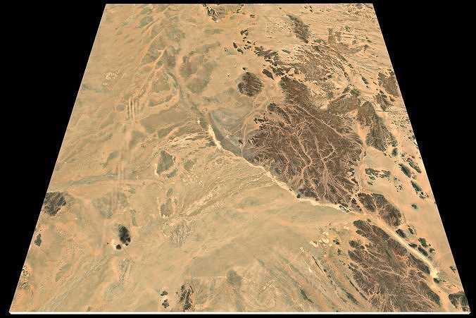 Mecca and the Red Sea coast of Saudi Arabia - tile n21 e43 3D model