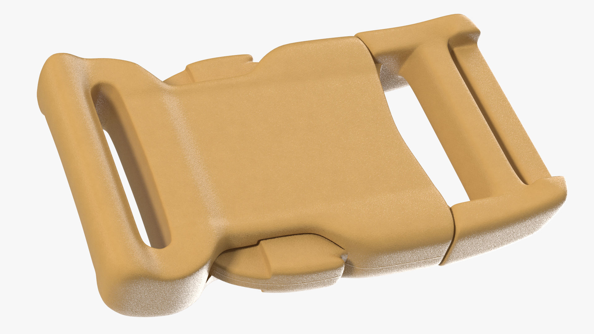 YKK Contoured Side Release Plastic Buckle Khaki 3D model CGTrader