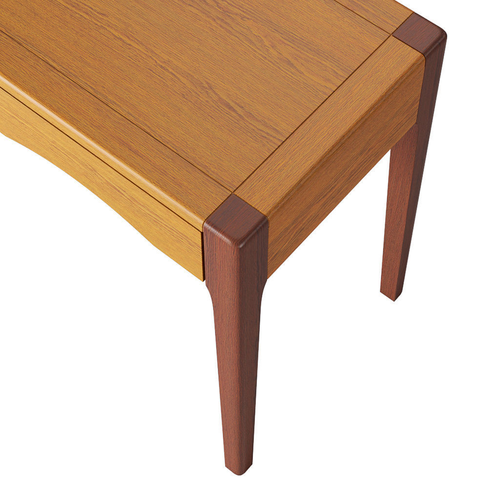 Zara oak bedside table with drawer 3D model CGTrader