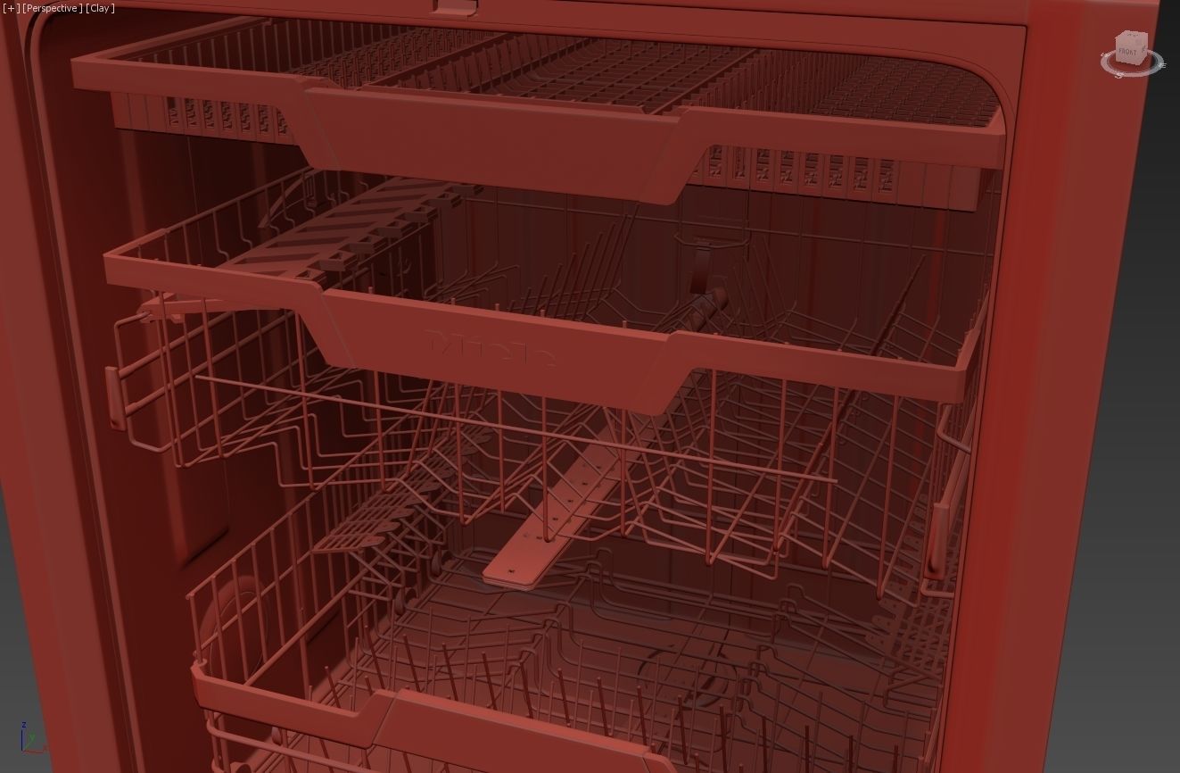 Miele AutoDos G7566 Smart Dishwasher 3D model animated CGTrader