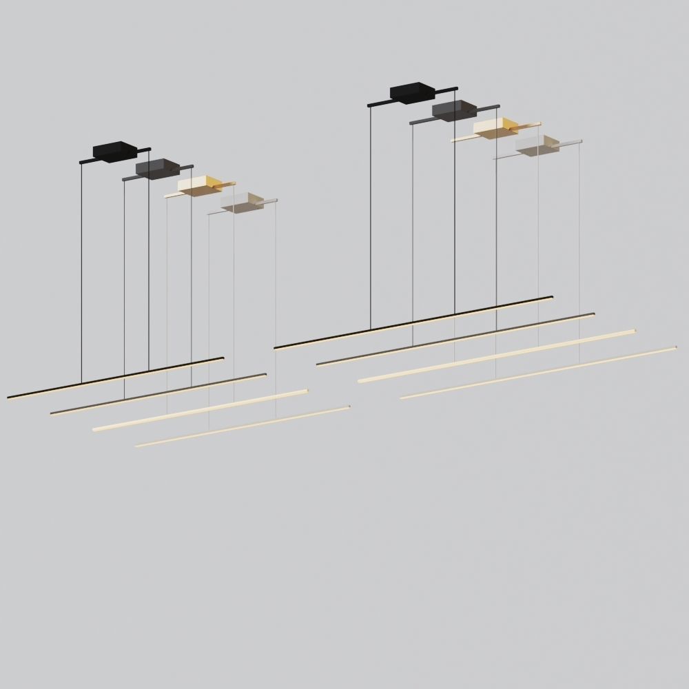 Vega Minor LED Linear Suspension Light by Kuzco Lighting 3D model CGTrader