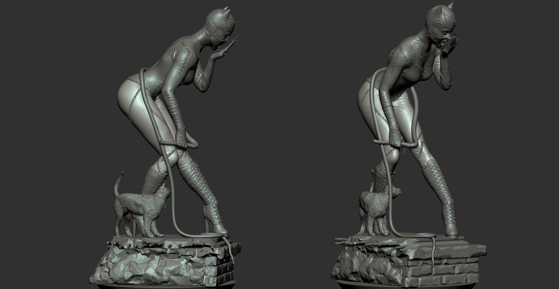 Catwoman 3D model 3D printable | CGTrader
