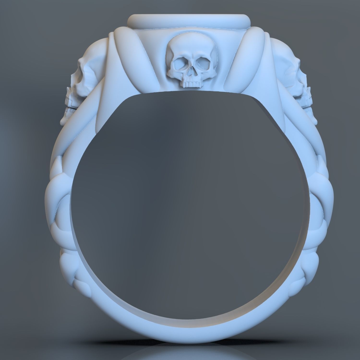 Jack sparrow s ring with skulls 3D model 3D printable | CGTrader