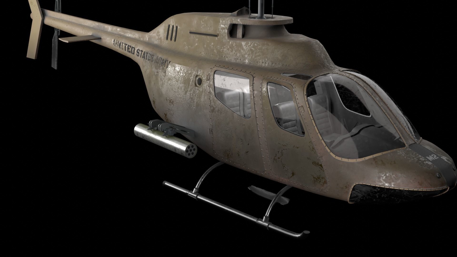 3D model AW119 Koala military helicopter VR / AR / lowpoly CGTrader