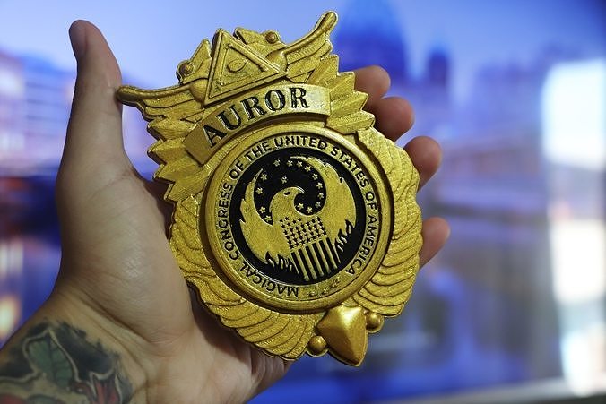 FEDERAL AUROR BADGE HARRY POTTER 3D model 3D printable | CGTrader