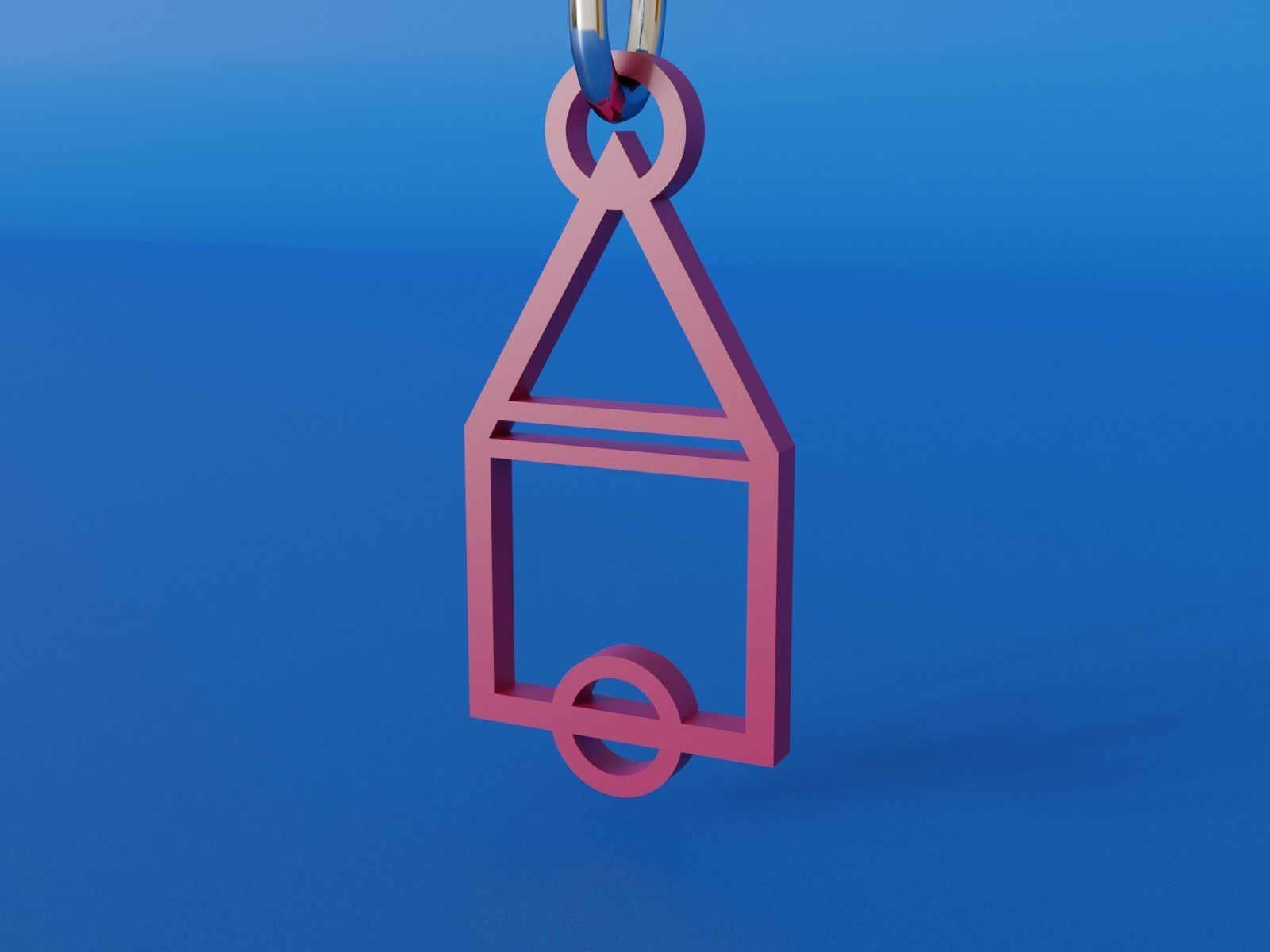 key chain squid game 3D model 3D printable CGTrader