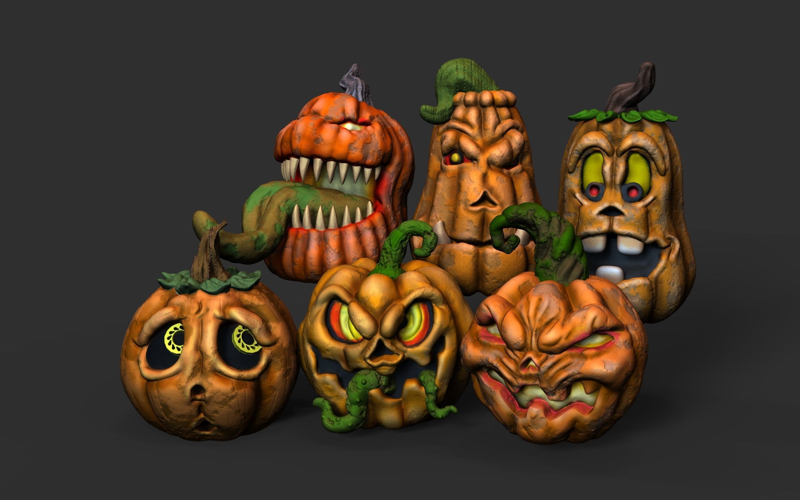 Miniatures Halloween free 3D model 3D printable | CGTrader