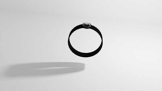 3D model Black ring with diamond VR / AR / low-poly | CGTrader