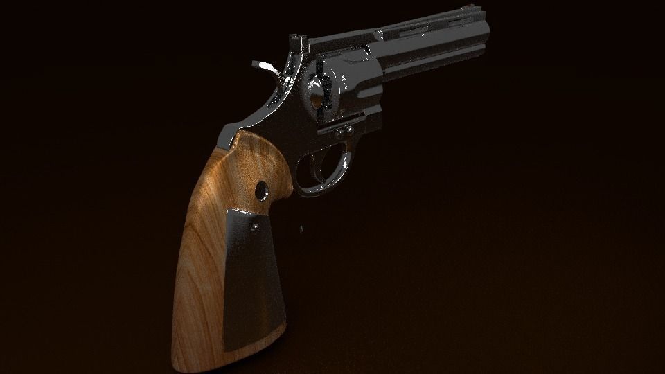Colt Python Revolver 3D model | CGTrader