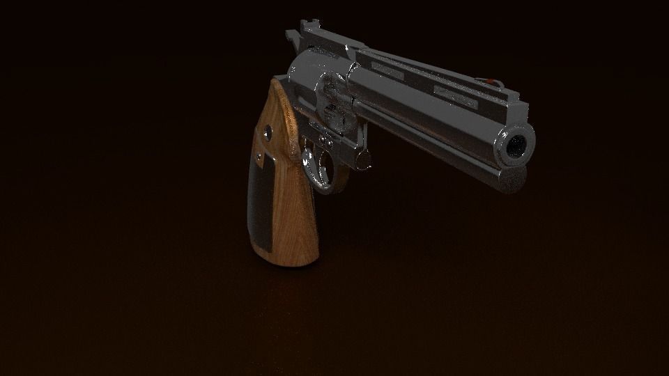 Colt Python Revolver 3D model | CGTrader