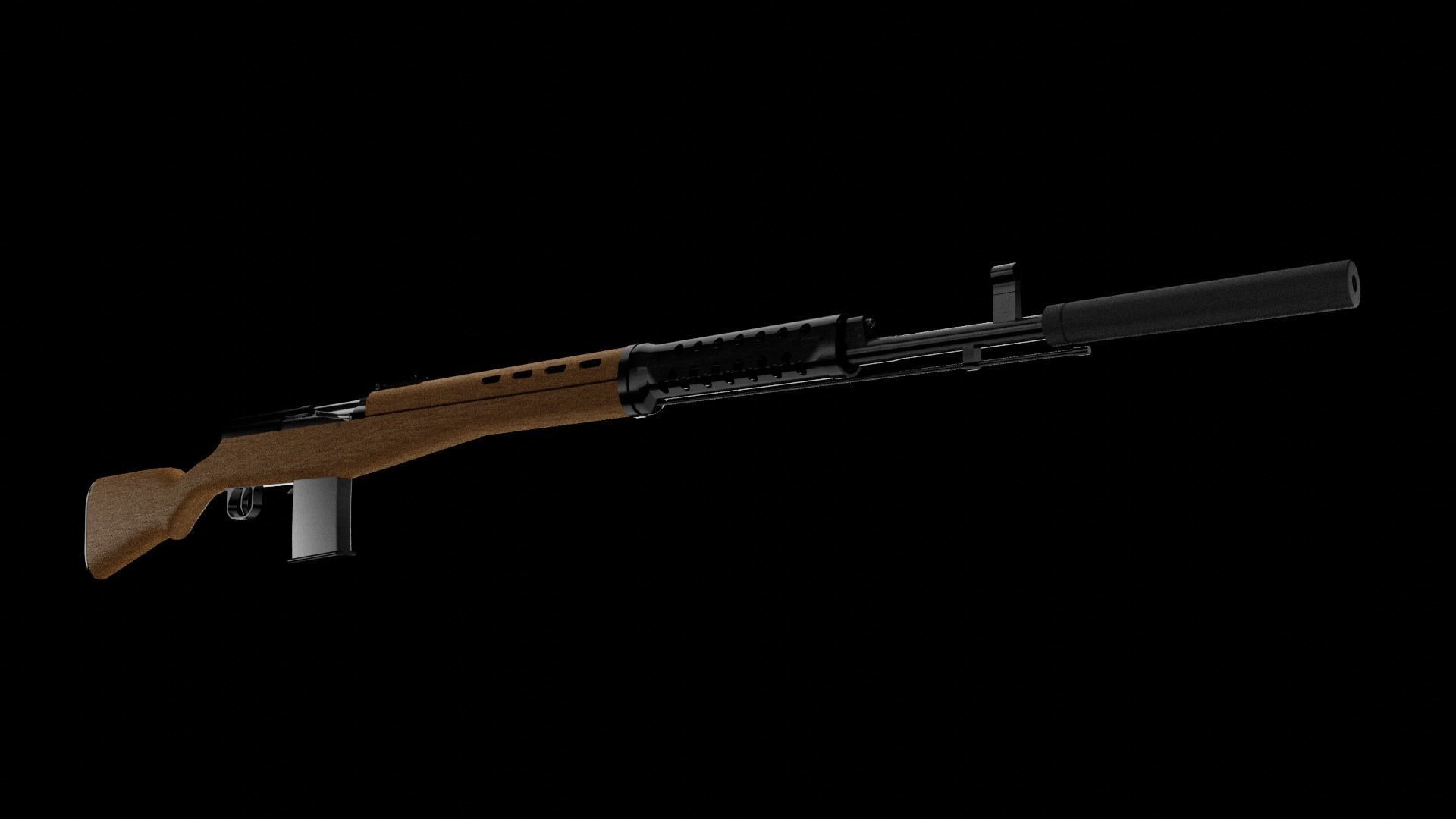 Svt Rufke SVT-40 Rifle free 3D model | CGTrader