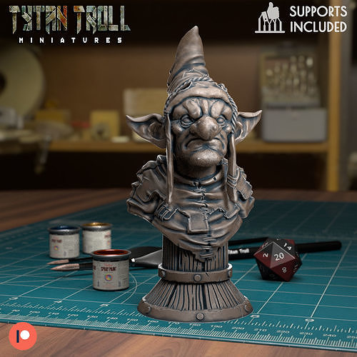 Goblin Chess Pawn - Pre-Supported 3D Model 3D Printable | CGTrader