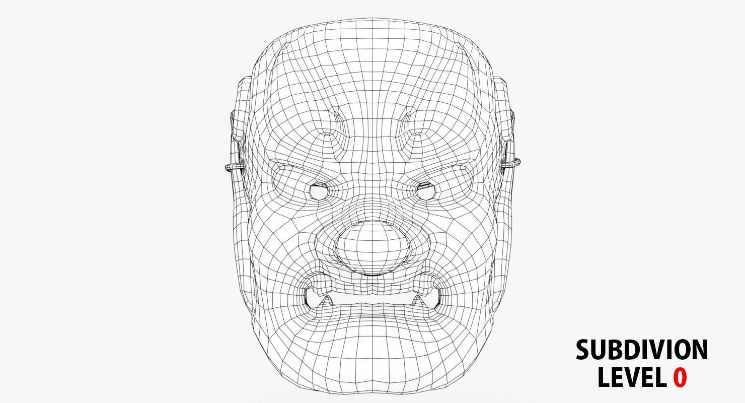 Japanese Noh mask collection | CGTrader