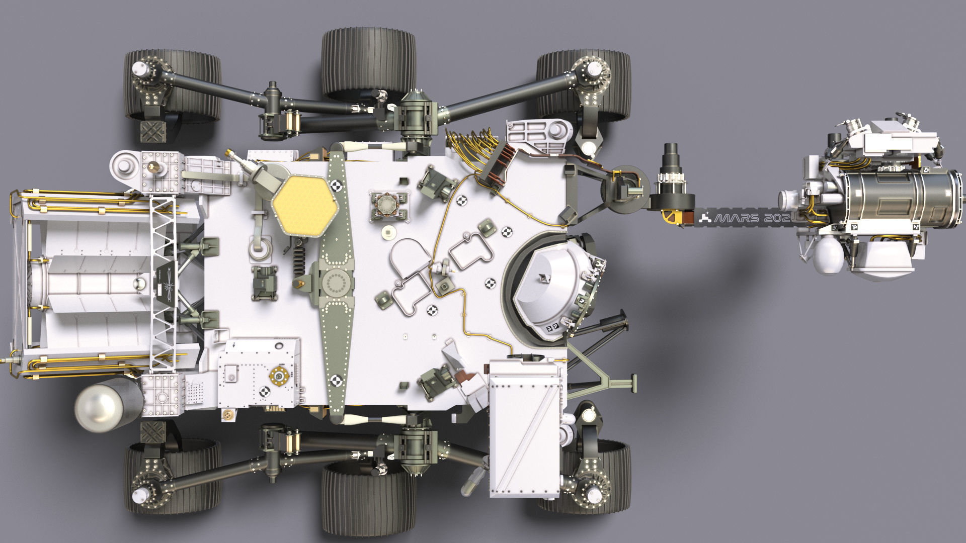 Perseverance Mars Rover 3D model rigged | CGTrader