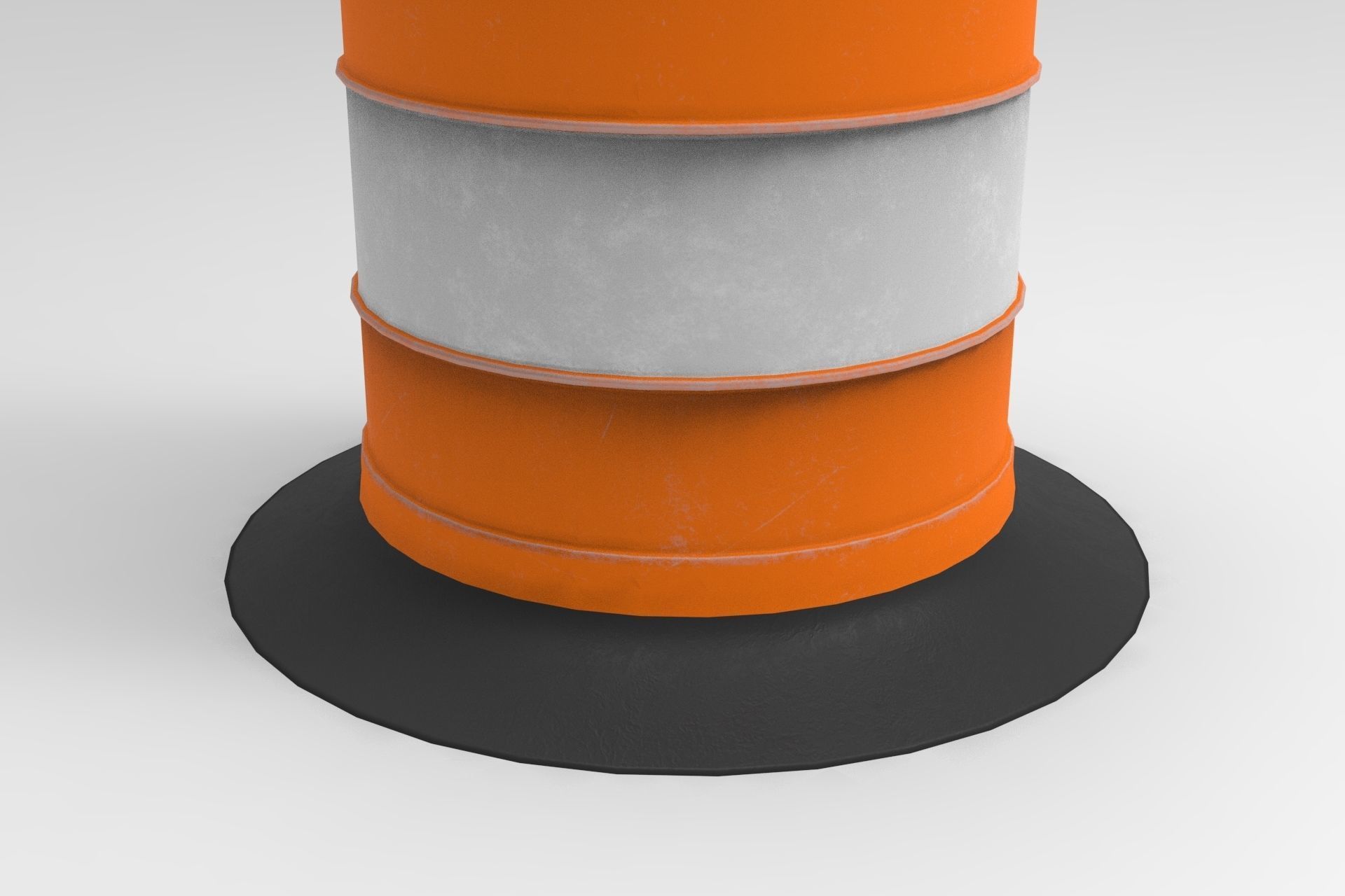 3D model Traffic Cone Barrel VR / AR / lowpoly CGTrader