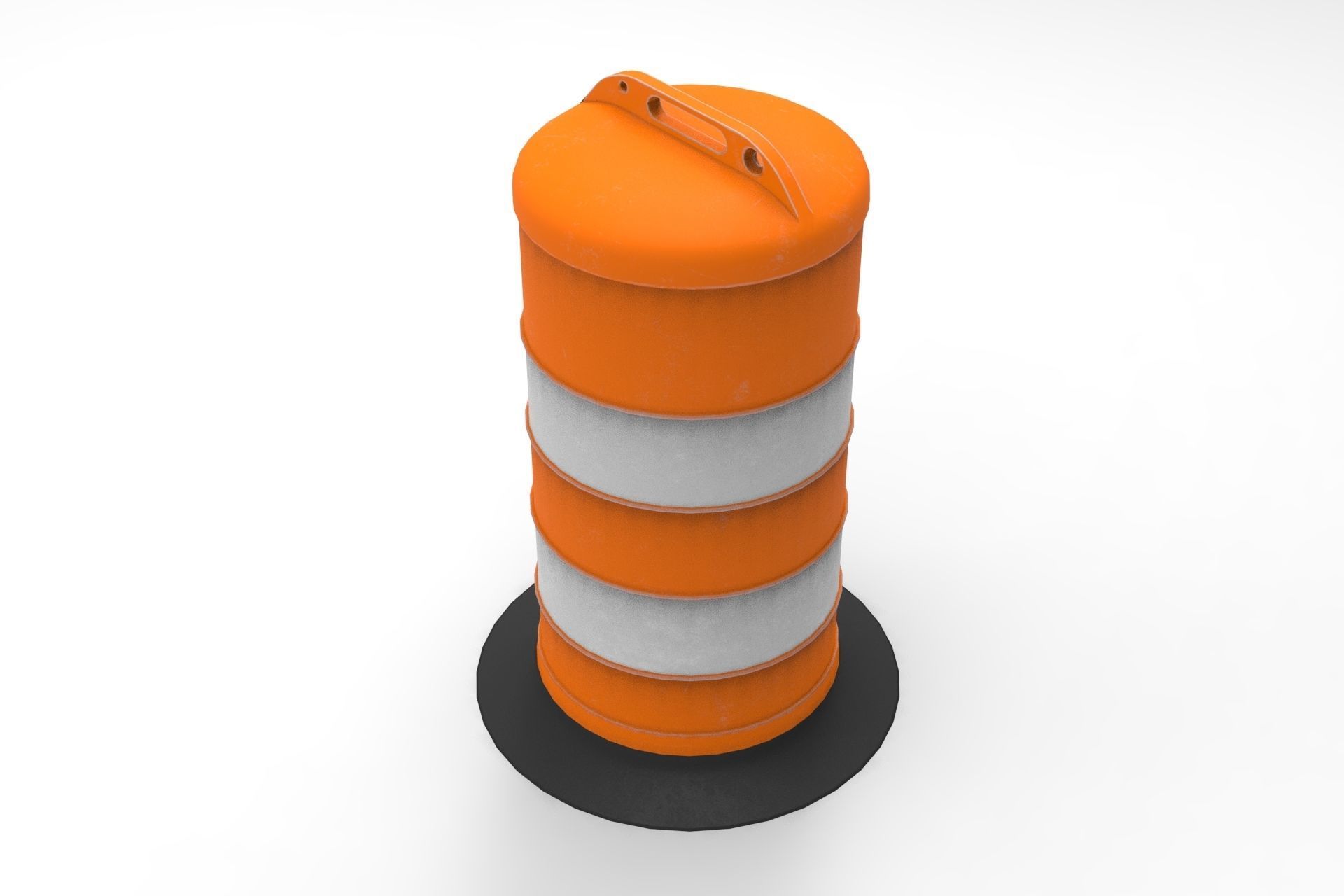 3D model Traffic Cone Barrel VR / AR / lowpoly CGTrader
