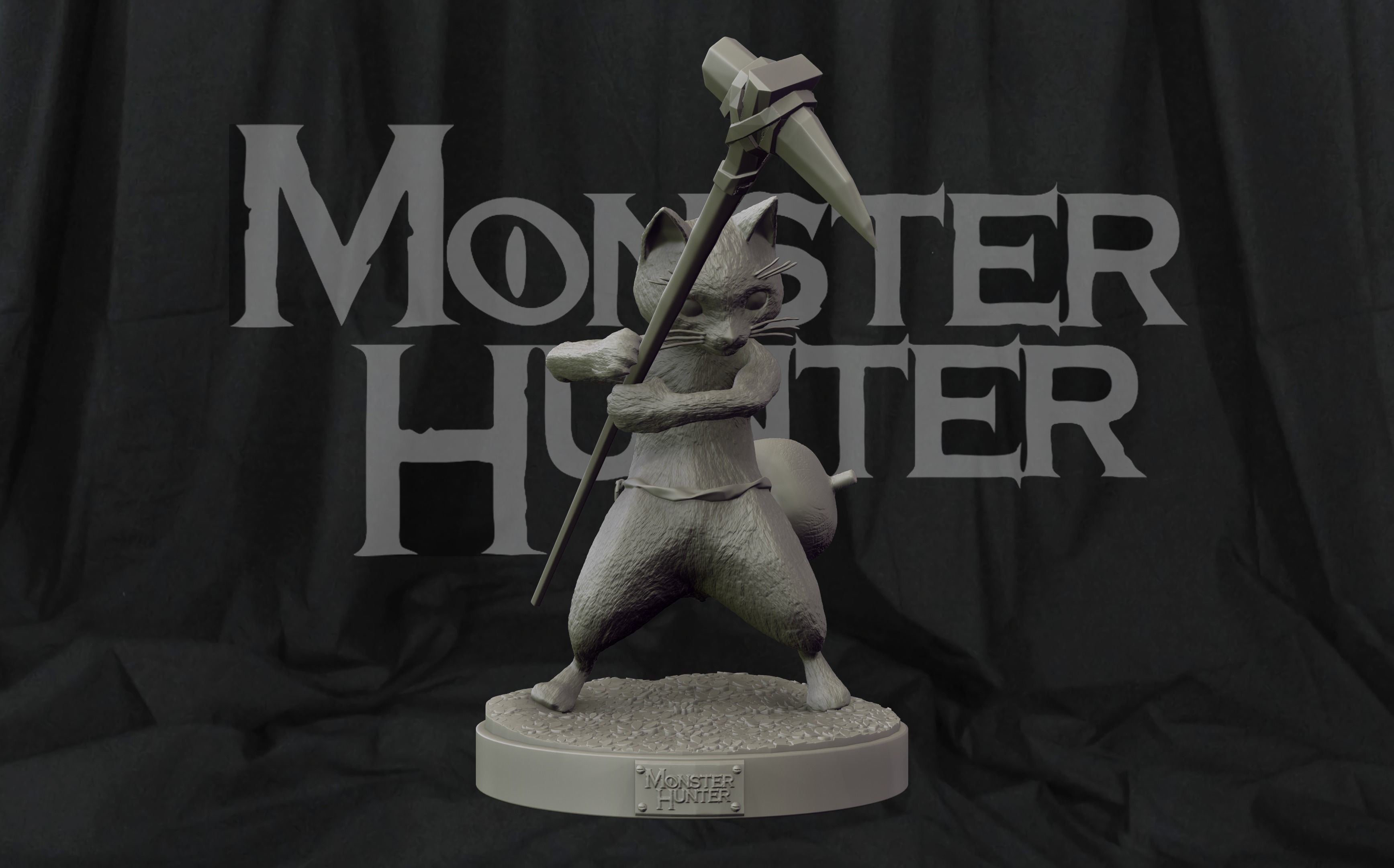 Monster Hunter Felyne 3d Print Figure 3D model 3D printable | CGTrader