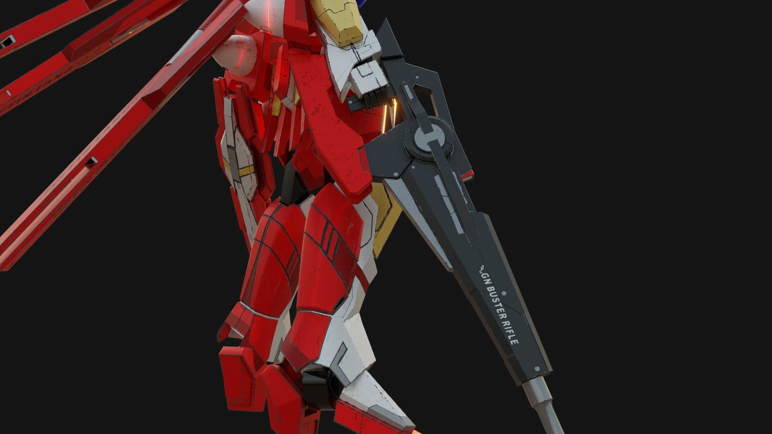 Reborns Gundam Rigged UPDATED 29 Aug 2022 3D model rigged CGTrader