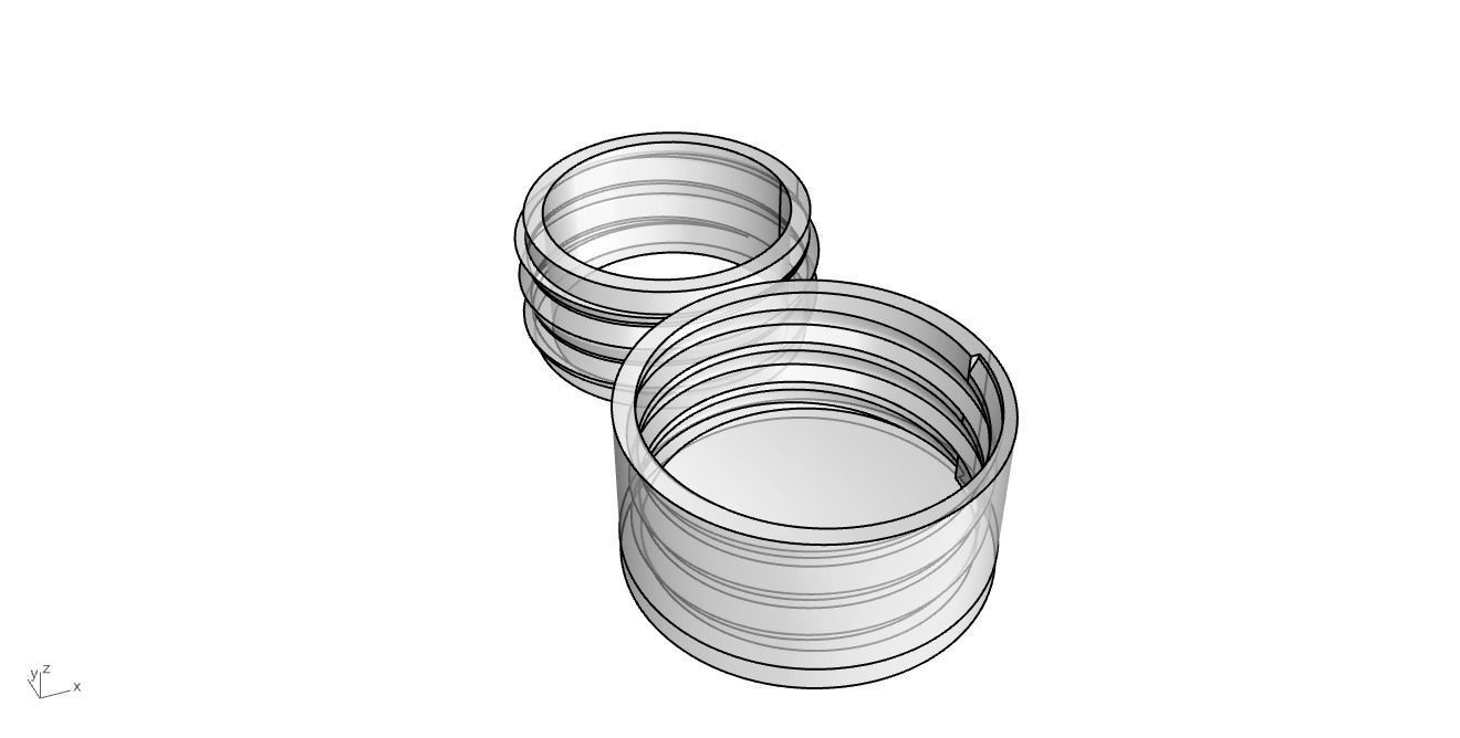 Twist Cap Pack from 10mm to 50mm Useful 3D prints 3D model 3D printable CGTrader