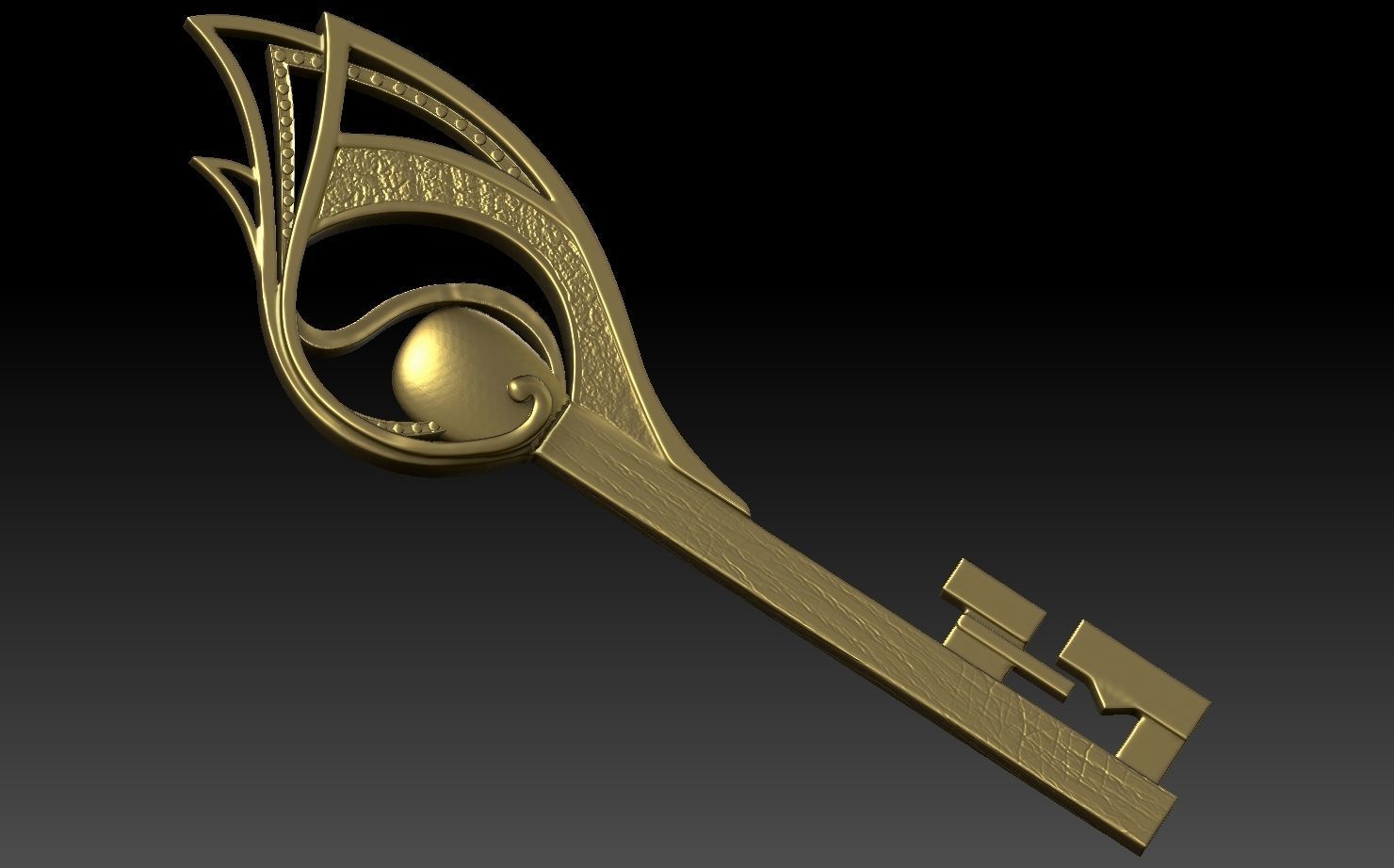 Locke and Key Matchstick key 3D model 3D printable CGTrader