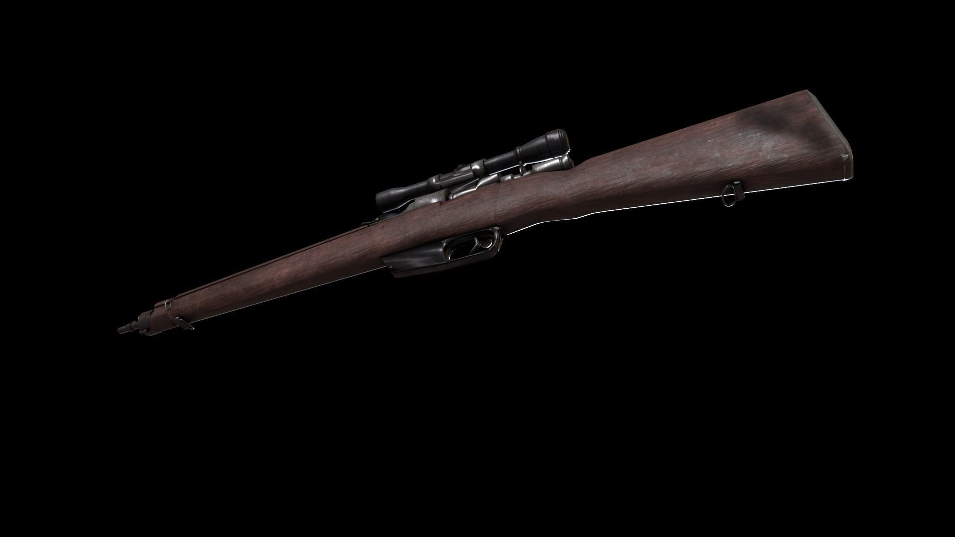3D model Carcano War Rifle VR / AR / low-poly | CGTrader