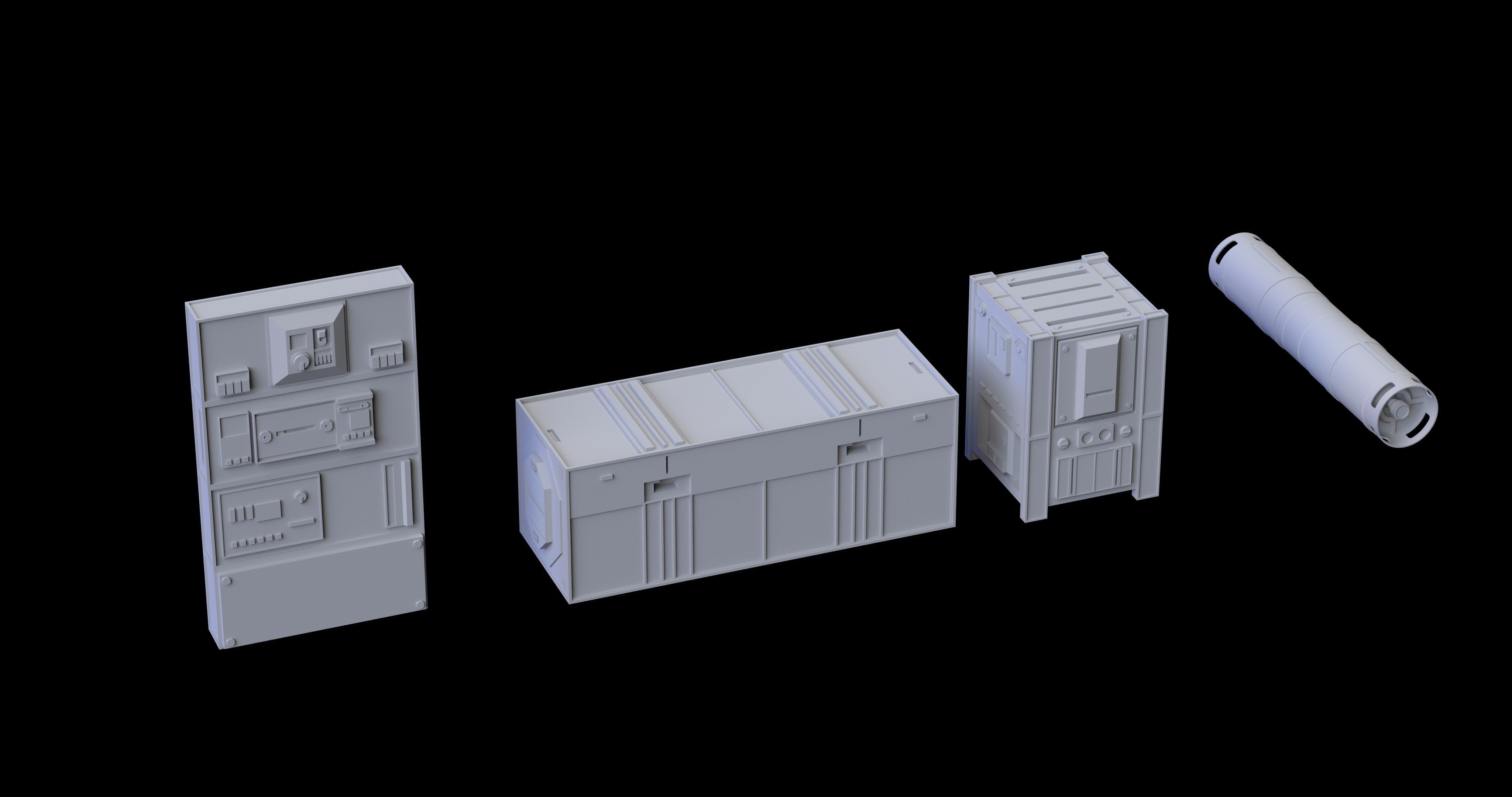 3D model star wars computer kitbash VR / AR / low-poly | CGTrader