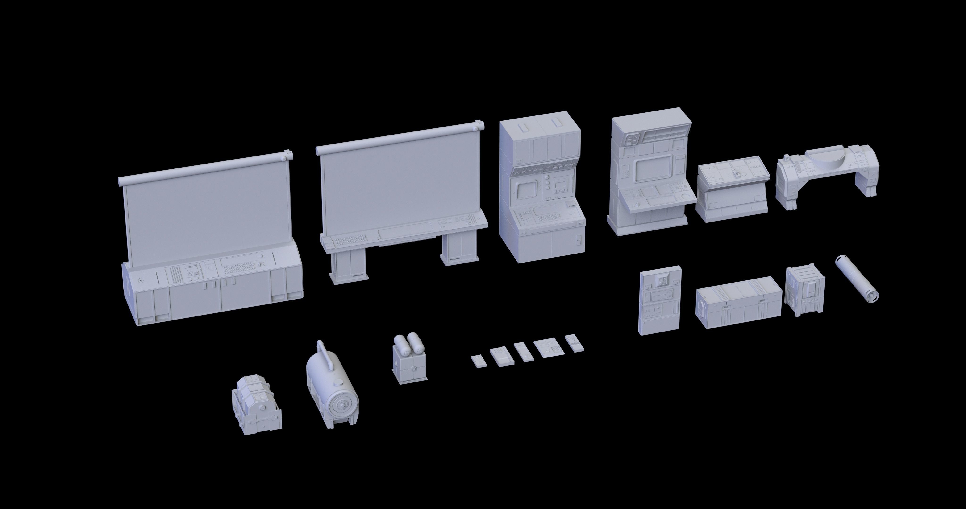 3D model star wars computer kitbash VR / AR / low-poly | CGTrader