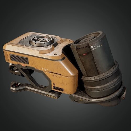 Scifi Prop 01 Low-poly 3D model