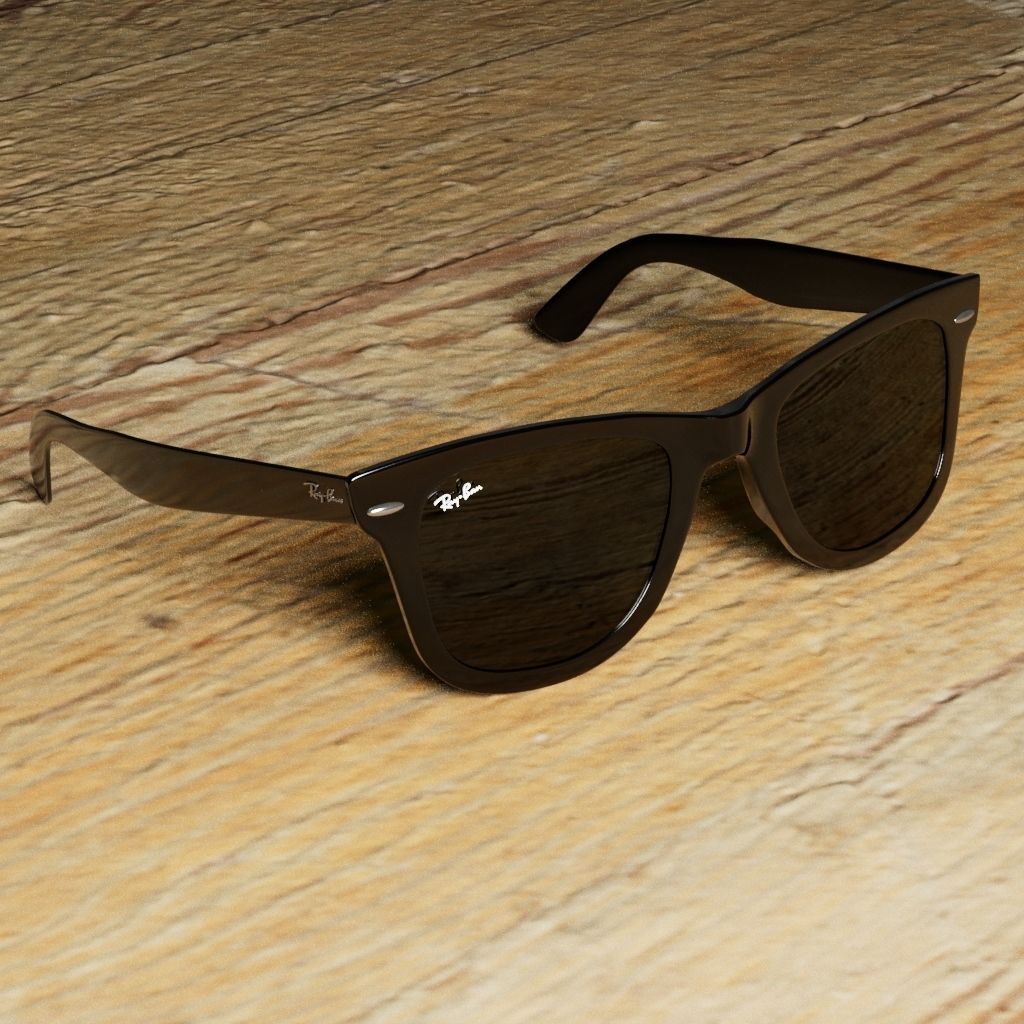 RayBan sunglasses free 3D model | CGTrader