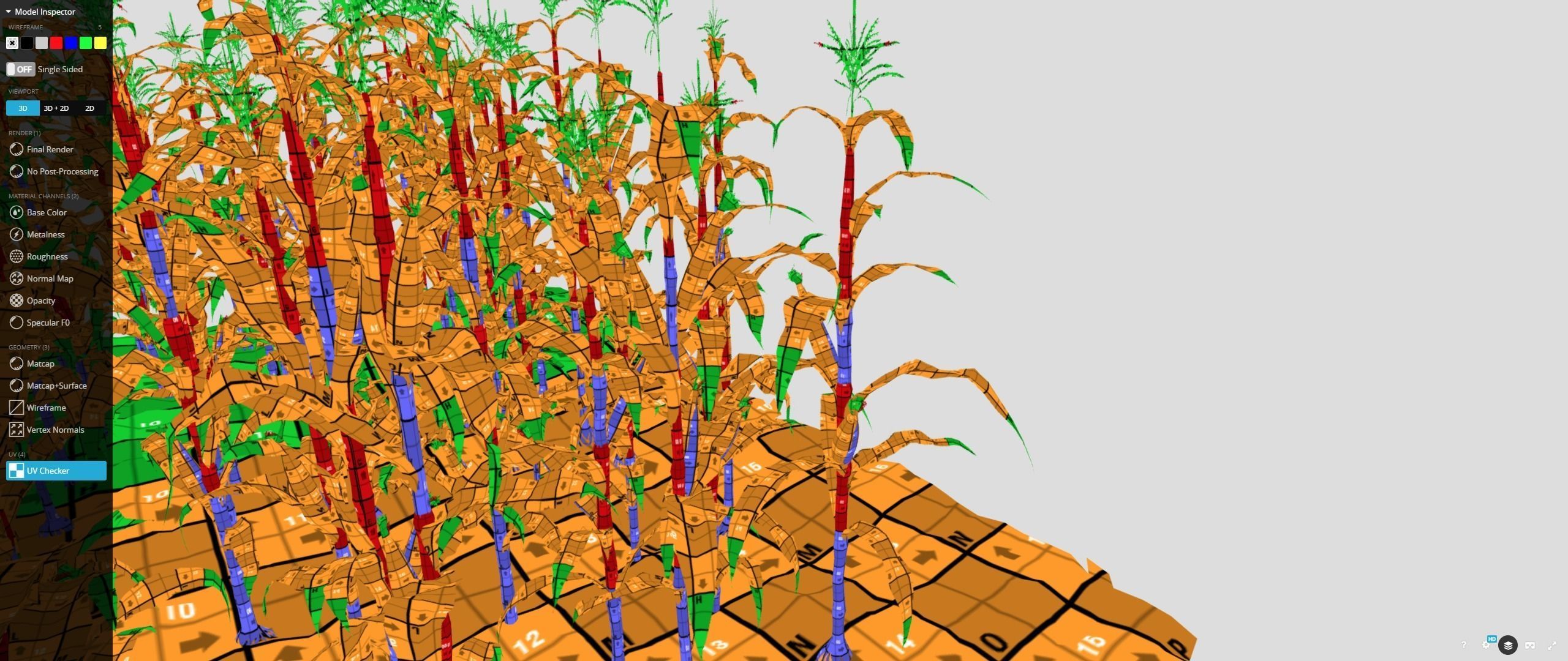 3D model Corn field VR / AR / lowpoly CGTrader