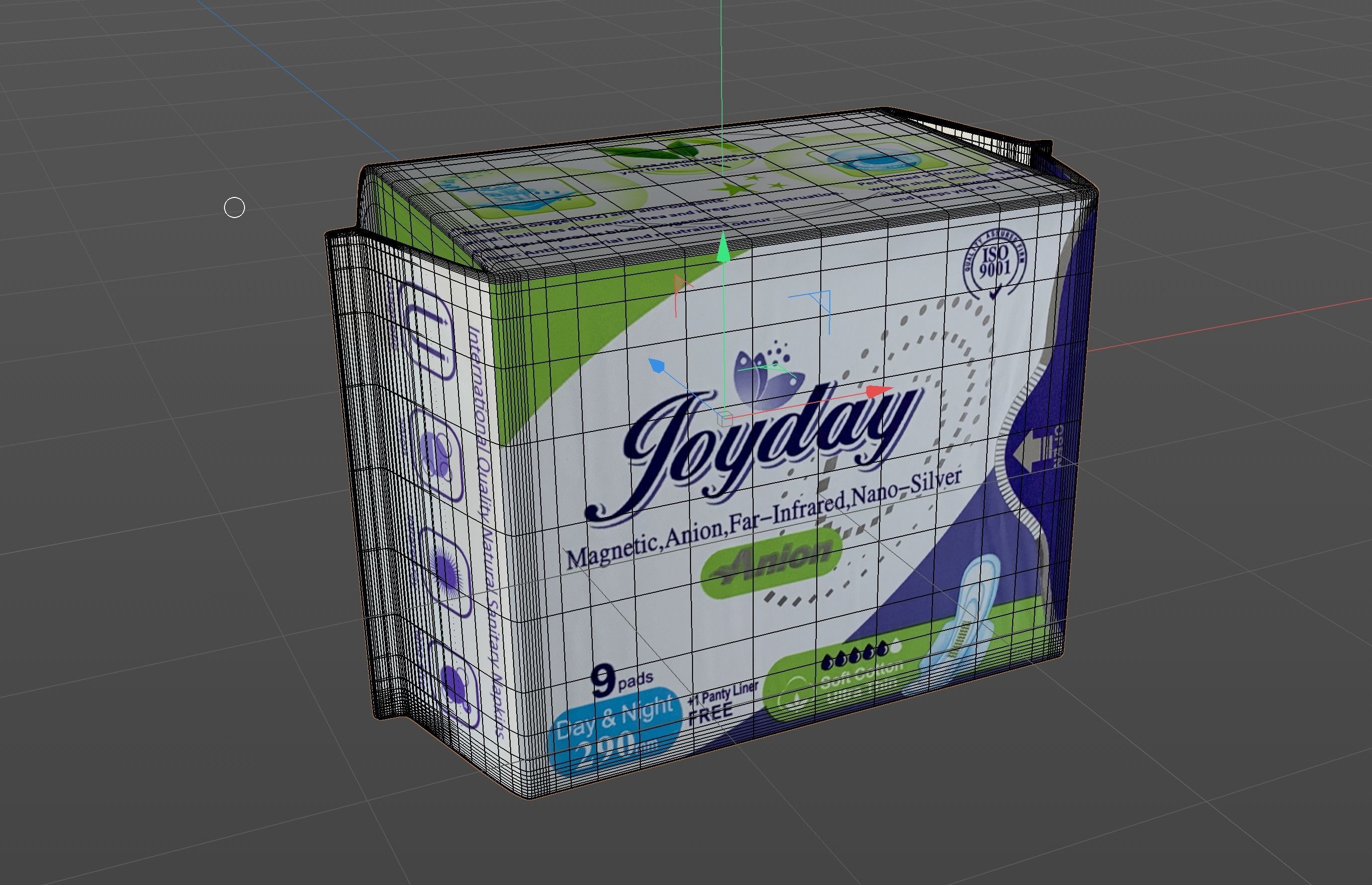 JOY DAY SANITARY PAD GREEN 3D model CGTrader