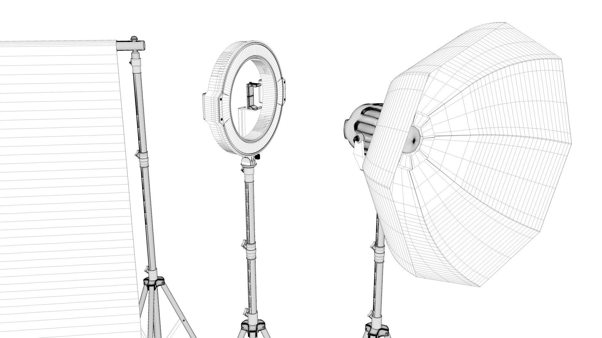 Studio Equipment Collection 3D model CGTrader