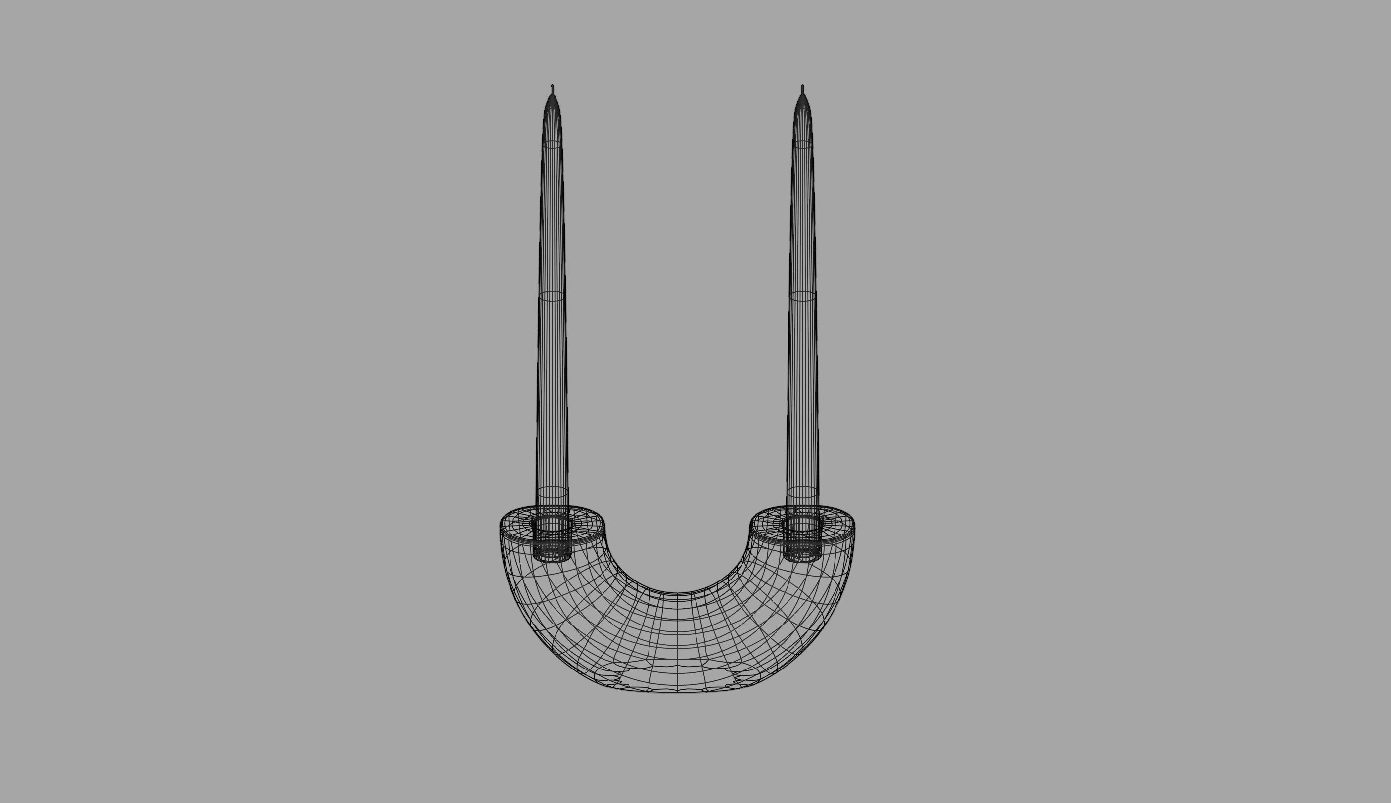 HM Candle Holder 3D model CGTrader