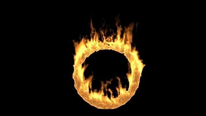 Fire Circle Ring VDB 3D model