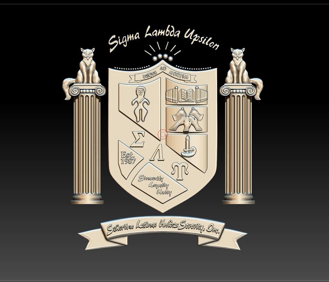 Sigma Lambda UpsilonSenoritas 3D model 3D printable | CGTrader