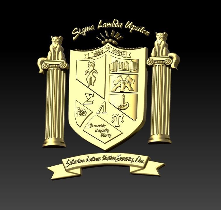 Sigma Lambda UpsilonSenoritas 3D model 3D printable | CGTrader
