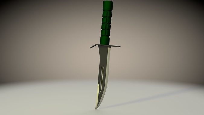 bayonet knife 3D model 3D printable | CGTrader