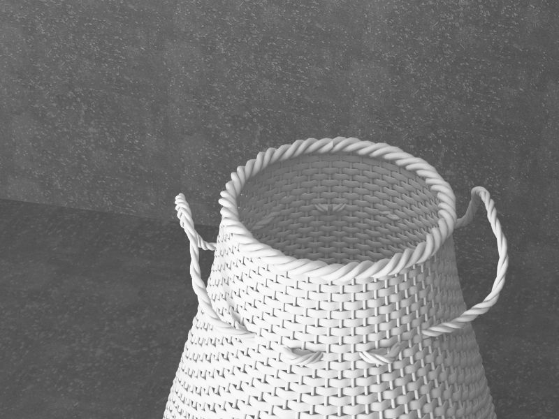 Woven basket 3D model CGTrader