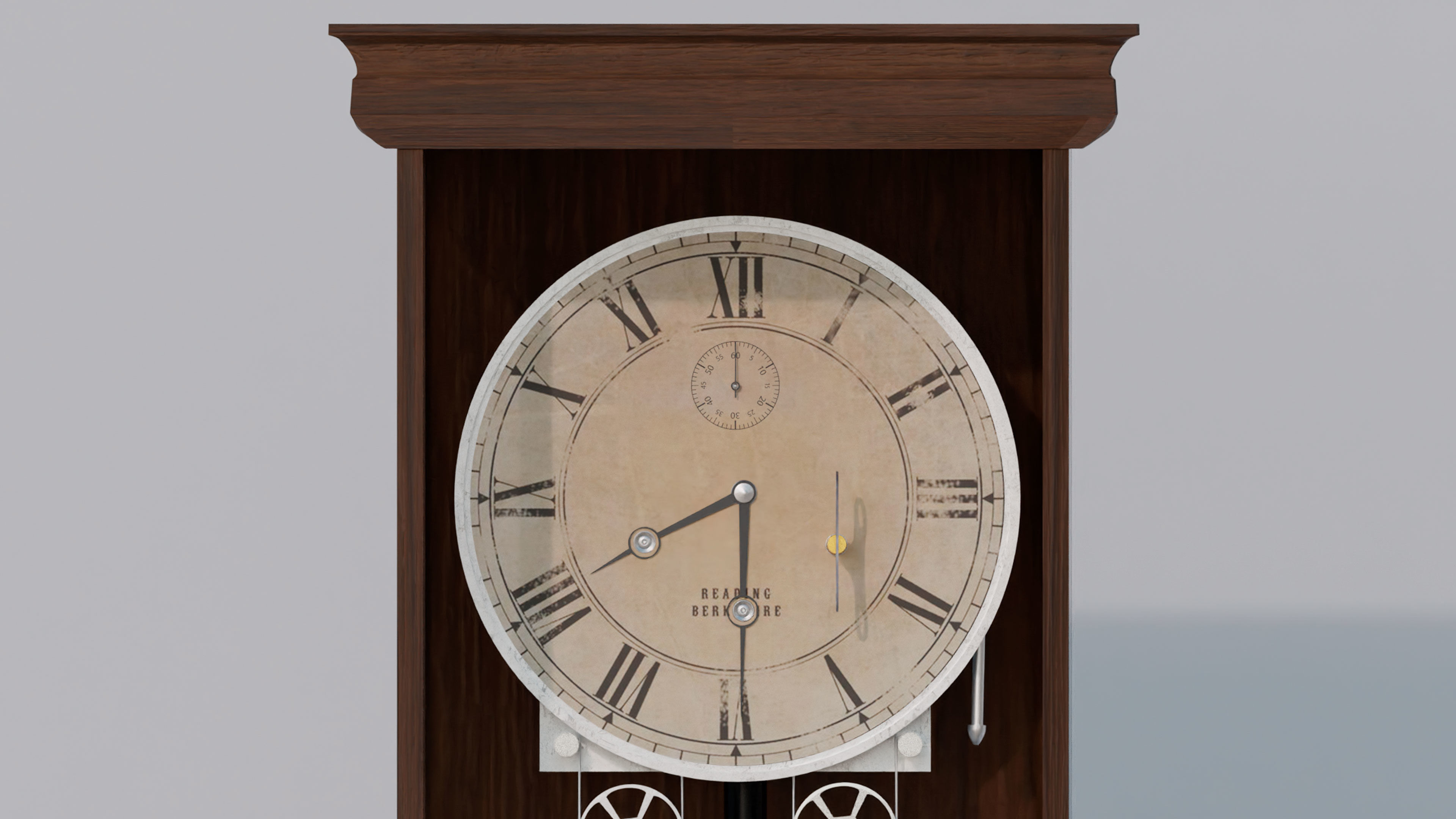 Grandfather Clock Glass 3D model CGTrader