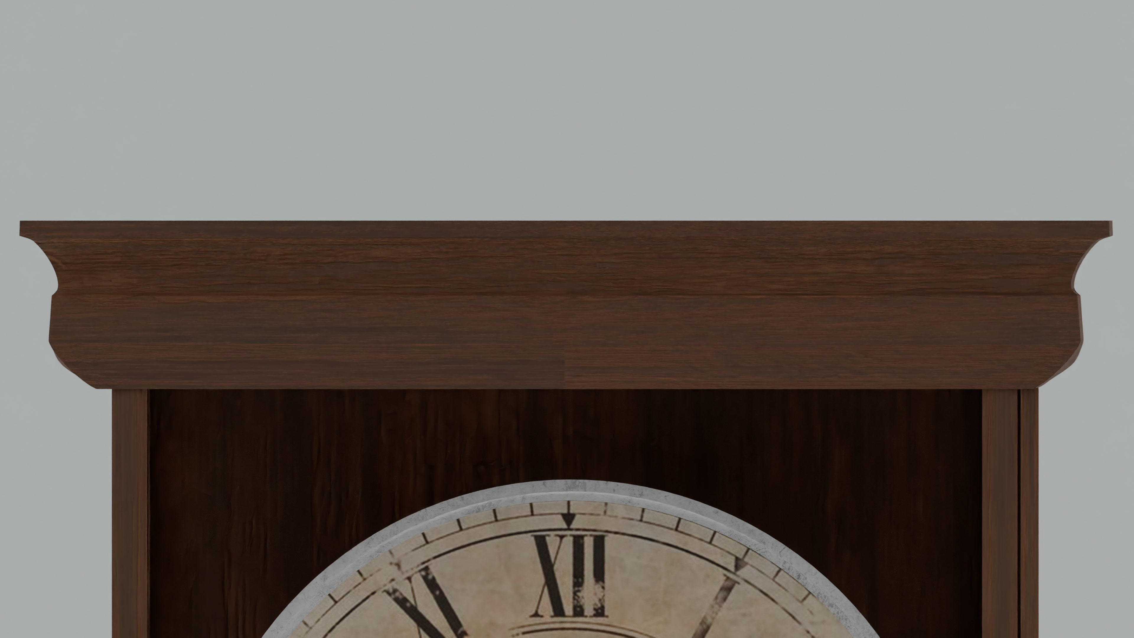 Grandfather Clock Glass 3D model CGTrader