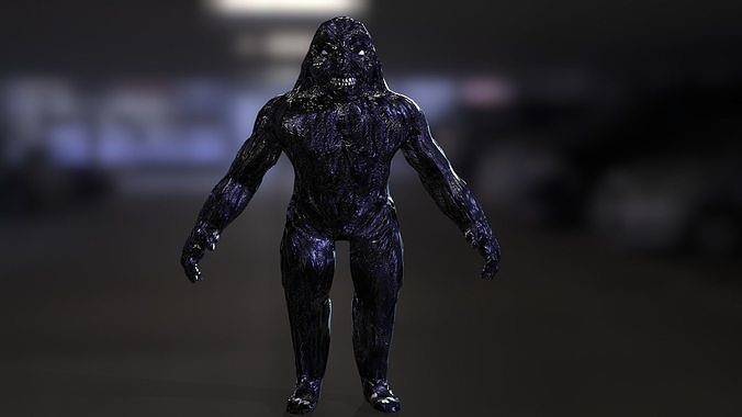 Monster from Hellbound Low-poly 3D model